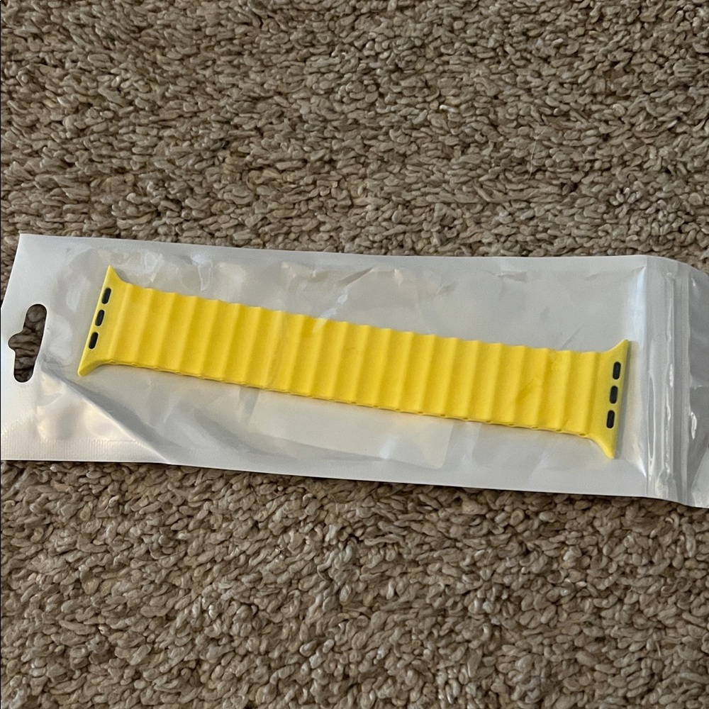 Yellow Silicone Smartwatch Band